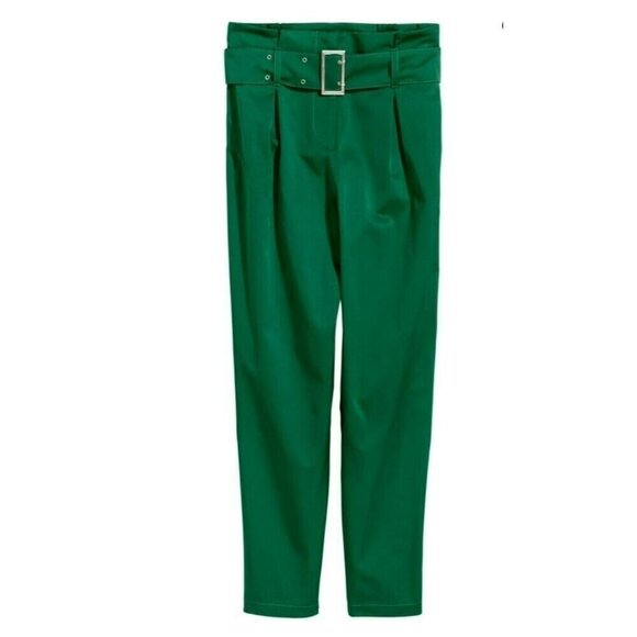 H&M High Waist Green Pants Size 8 NWT - Picture 4 of 4